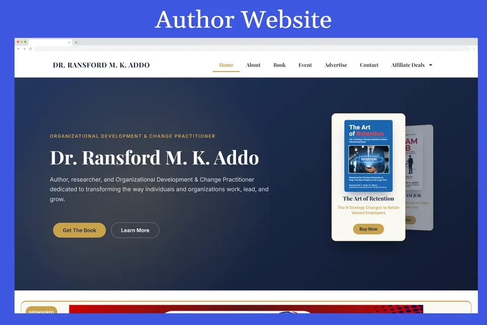 Dr. Ransford M. K. Addo – Author & Organizational Development Practitioner
